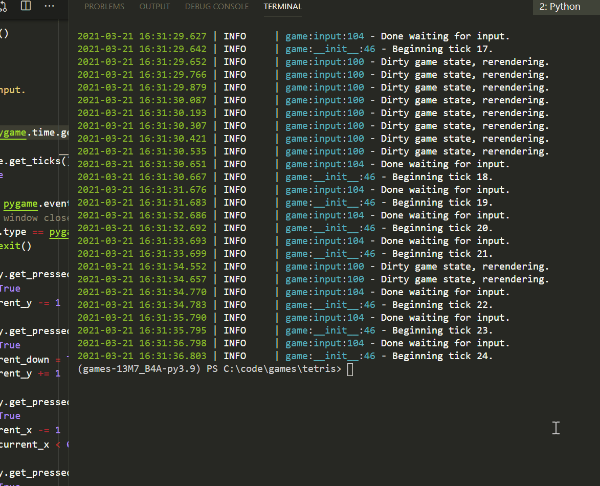 tetris.py screen capture 2